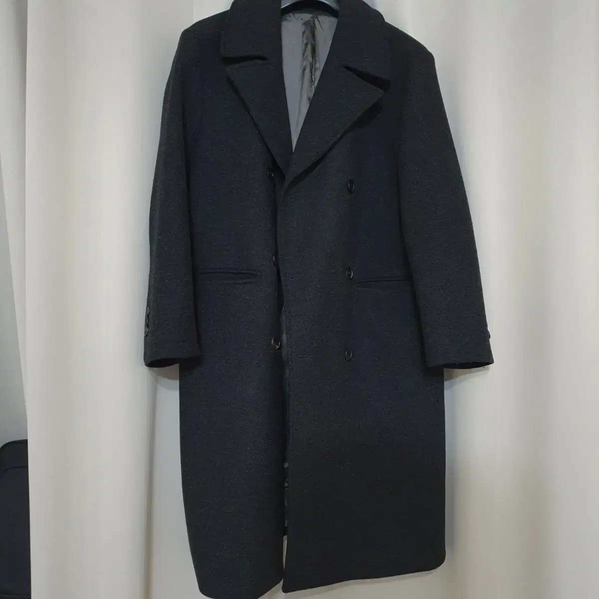 Hourscope Melton Double Coat (Charcoal)