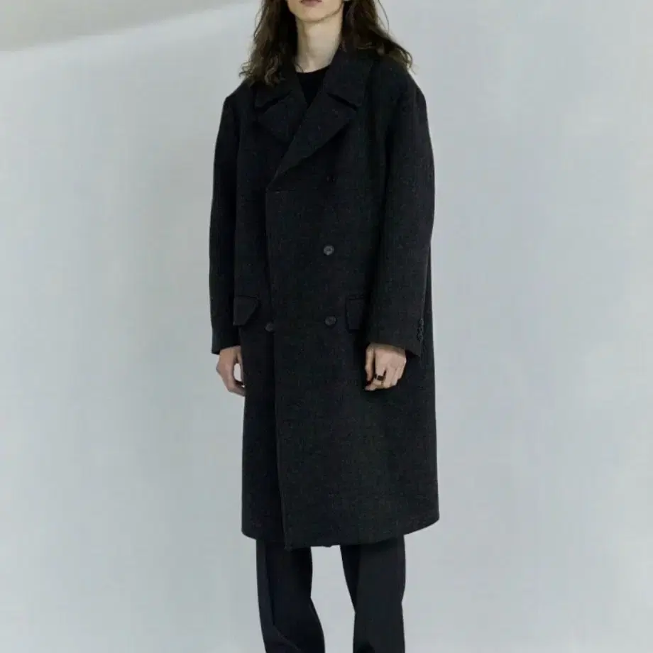 아워스코프 Melton Double Coat (Charcoal)