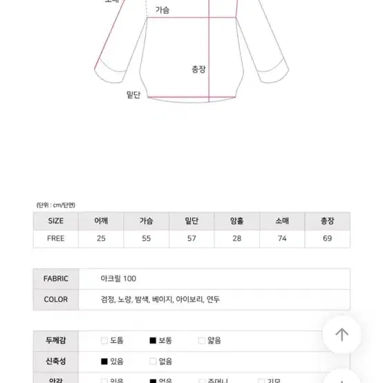 에이블리 오프숄더 긴팔 니트