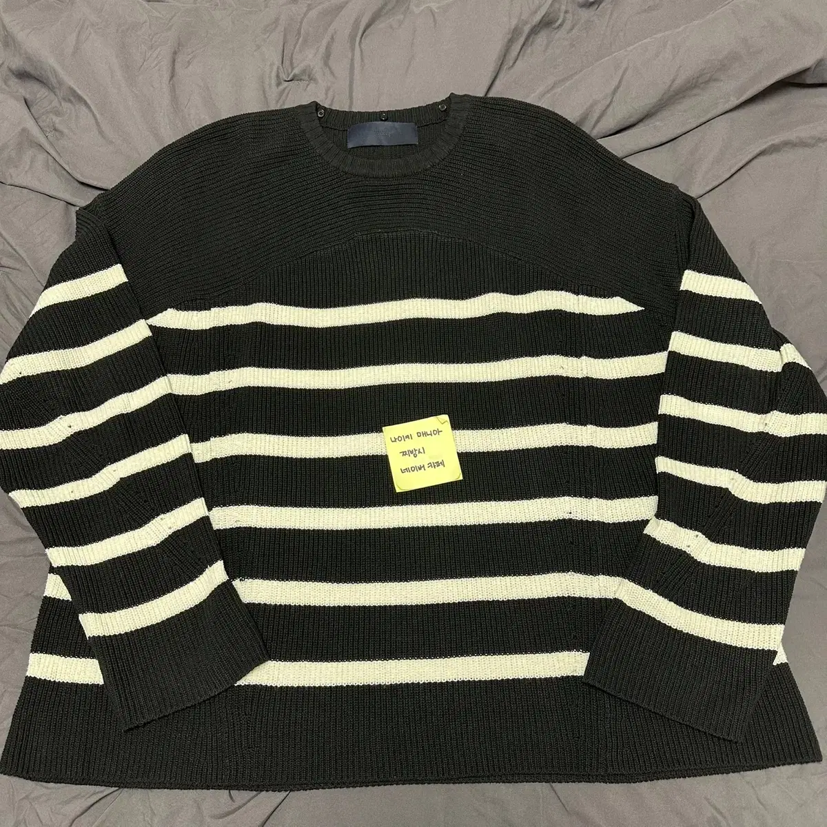 [S] Junge 18FW Overfit Knit Black