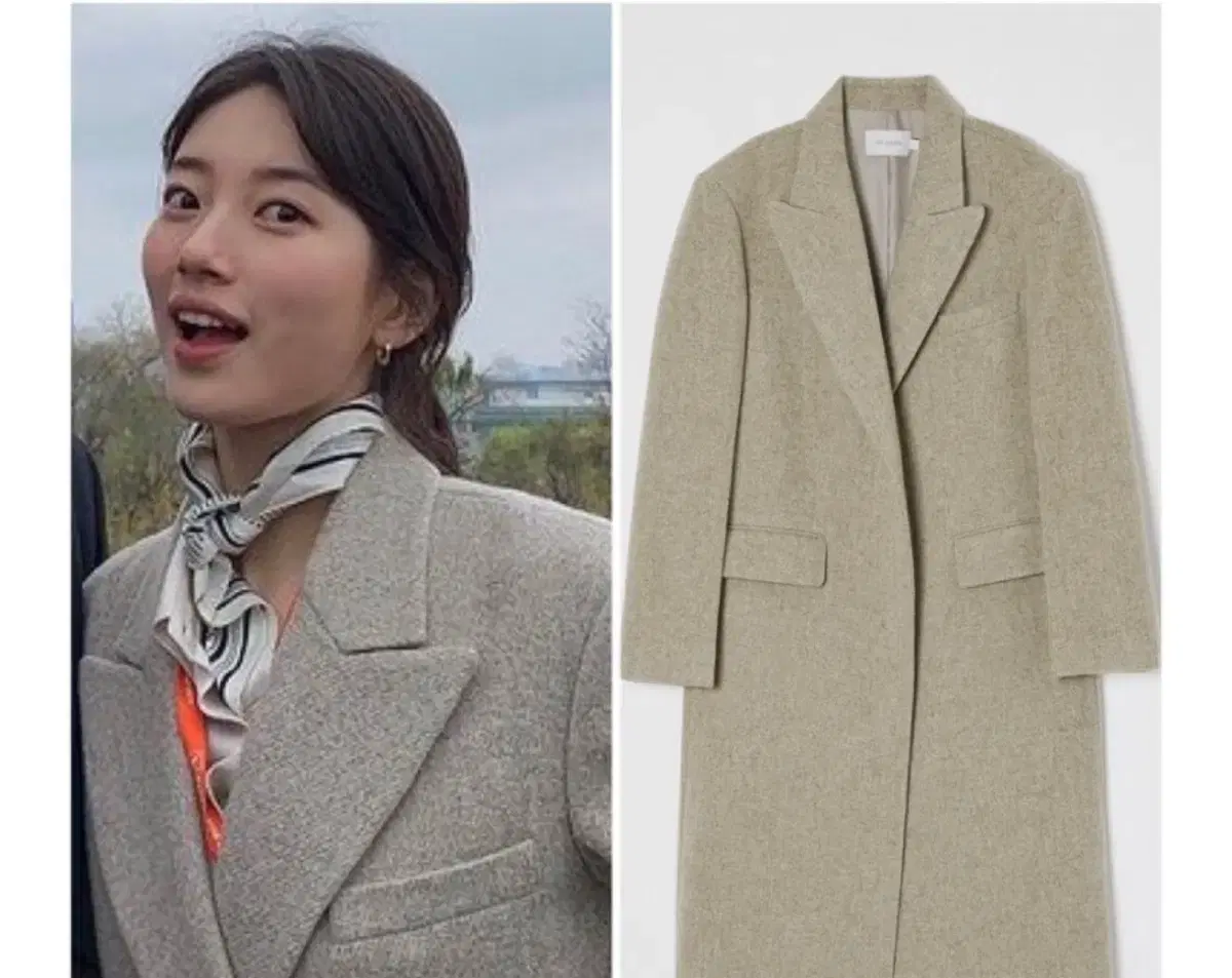 로우클래식 CURVE SLEEVE COAT 수지코트 M