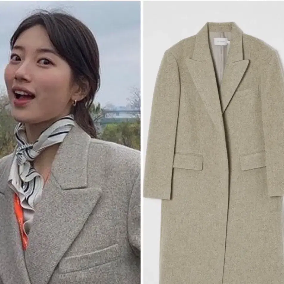 로우클래식 CURVE SLEEVE COAT 수지코트 M