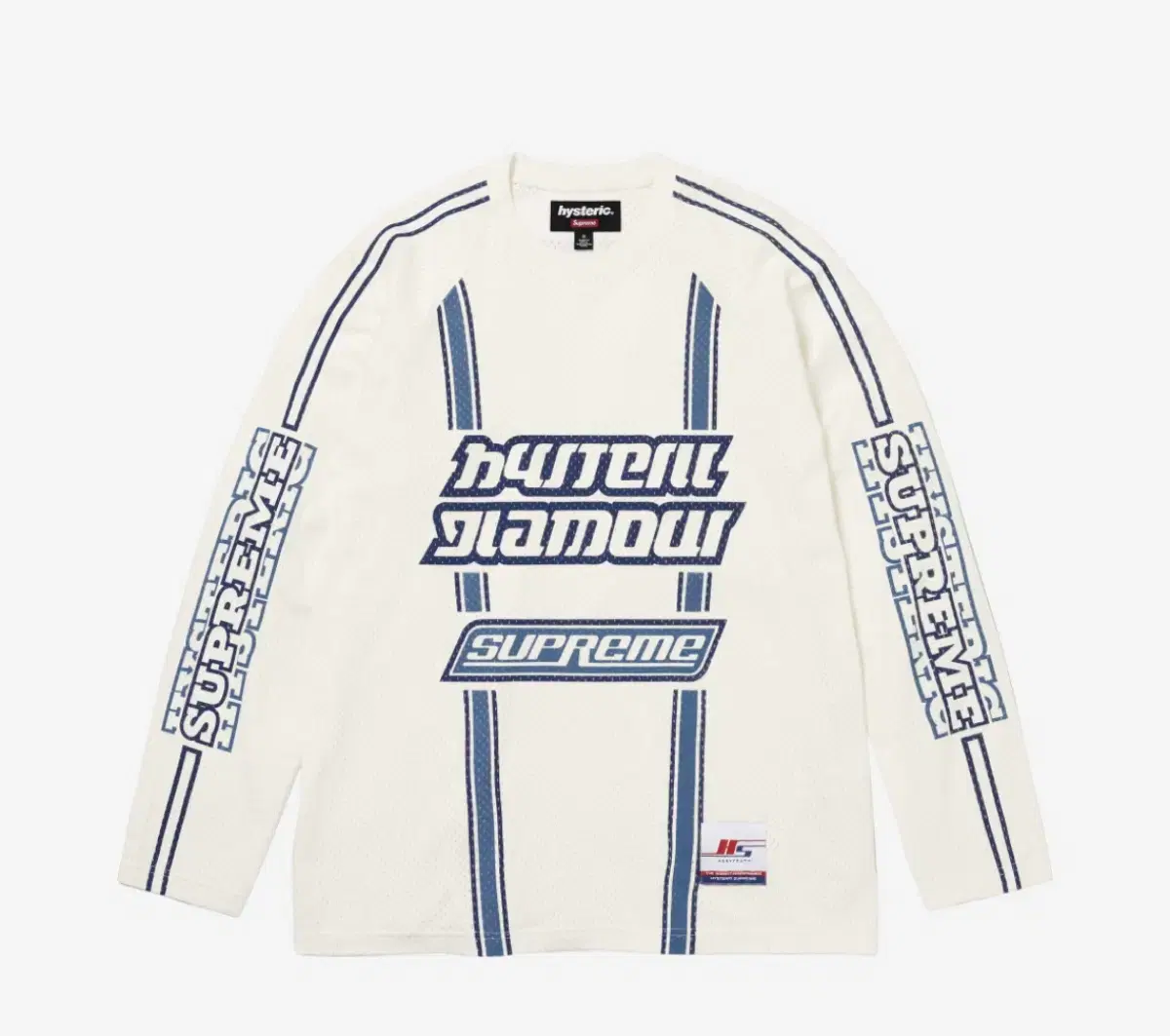 Supreme Hysteric Glamour Mesh Jersey White