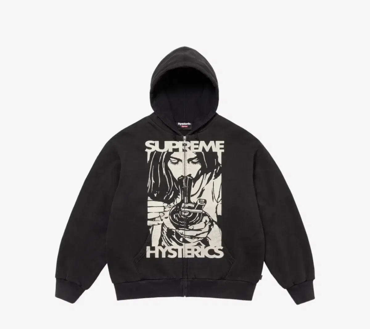 Supreme Hysteric Glamour Hoodie Zip Up Black XXL