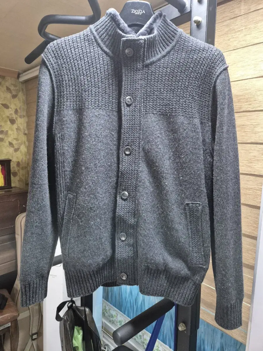 Allgen Windproof Cardigan 105 Charcoal Gray