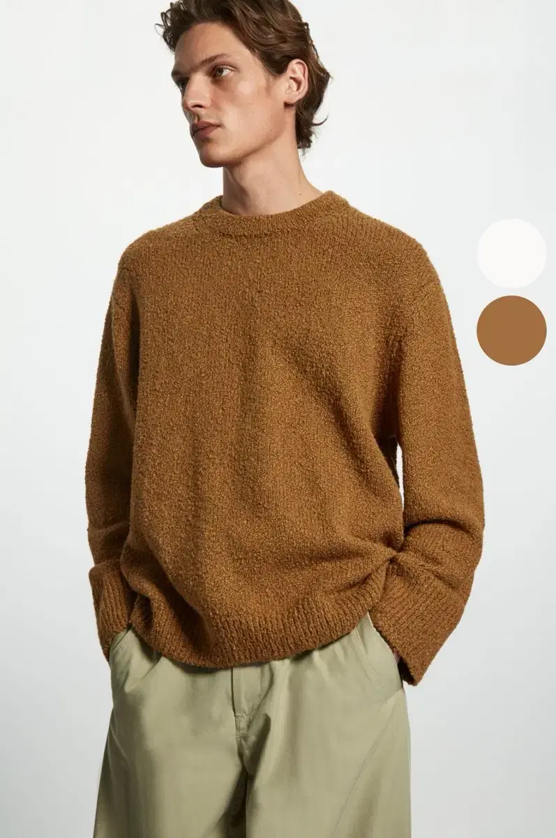 COSBUCLEE Relaxed Fit Knit Brown XL sell sells