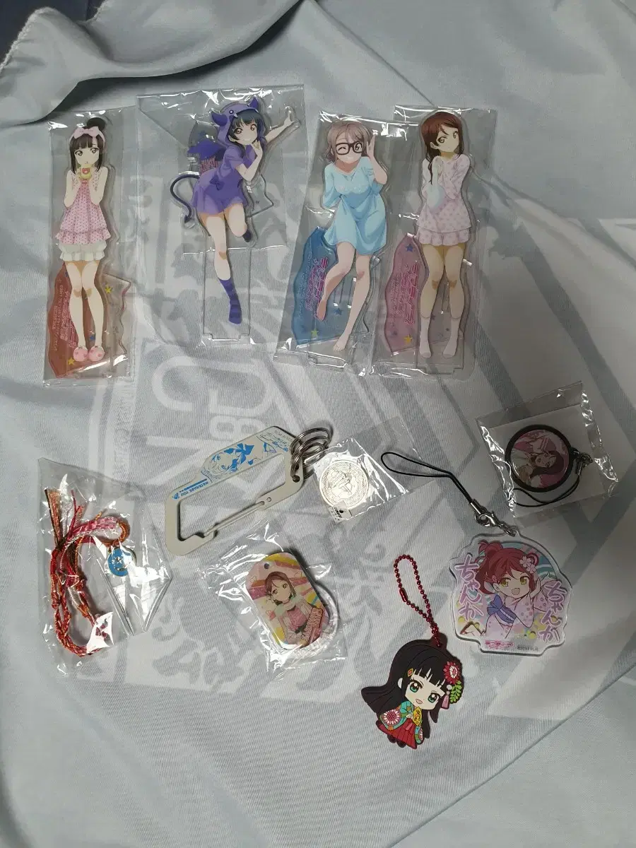 LoveLive Sunshine Aqua Merchandise bulk sell (straps, kards, etc.)