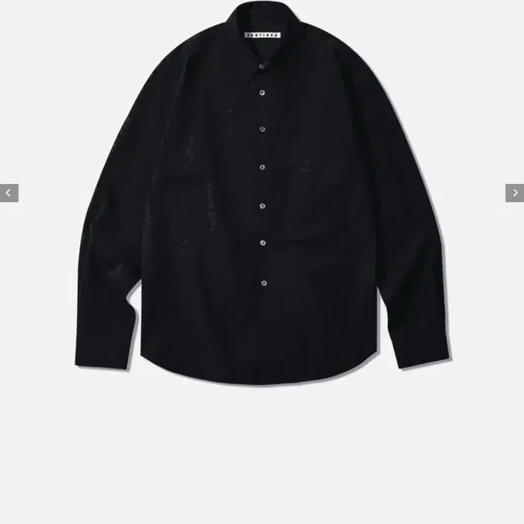 콘티누아 DROP SHIRT (POPLIN) BLACK