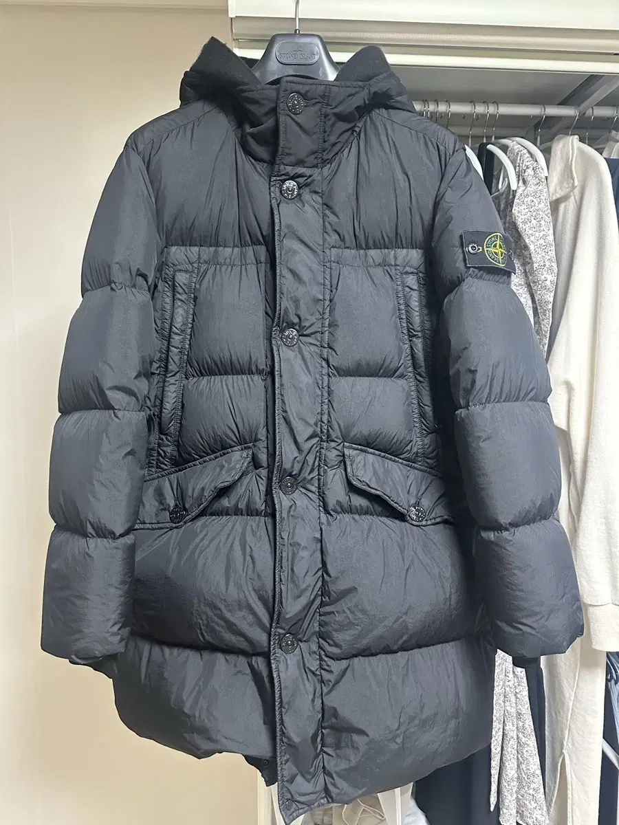 Stone Island Crinkle Labs Long Puffer 20F/W Black S