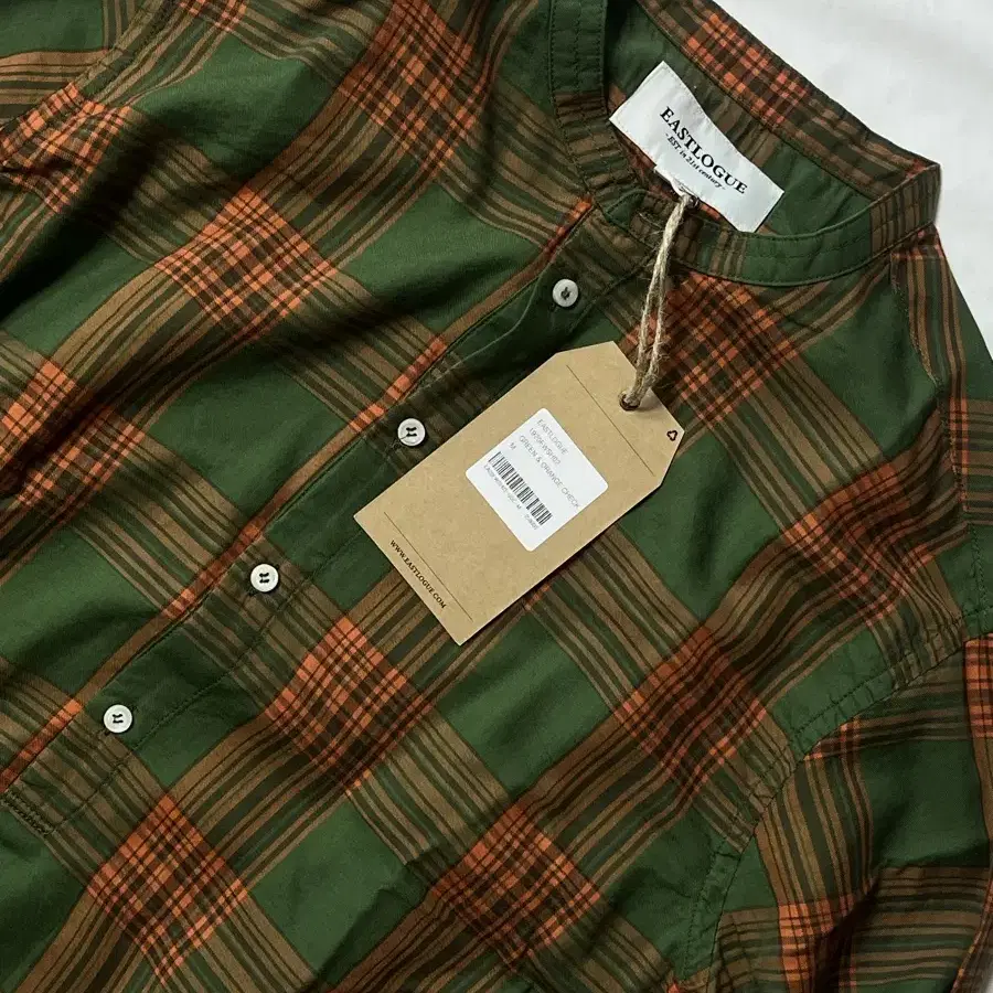 M) 이스트로그 Tunic Shirt / green & orange