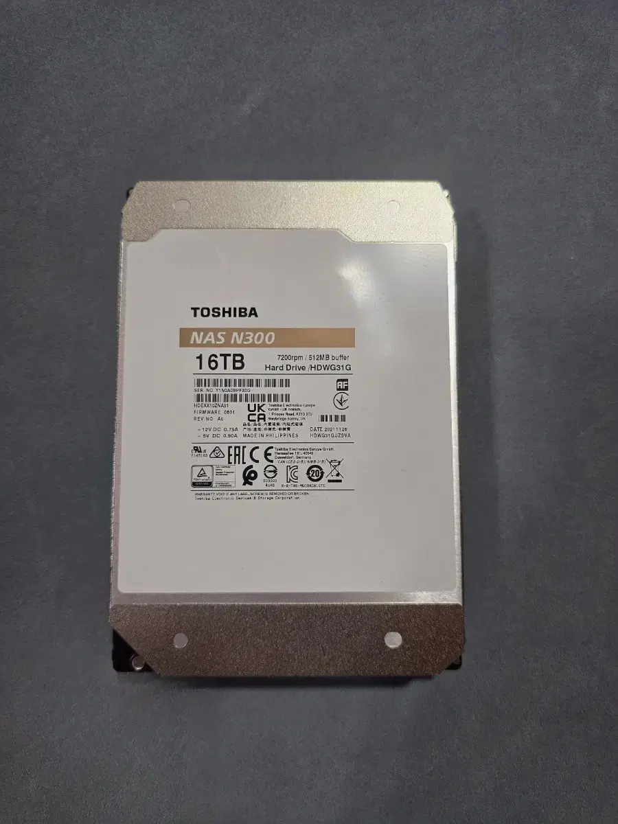 Toshiba nas N300 - 도시바 16tb ssd hdd 16테라