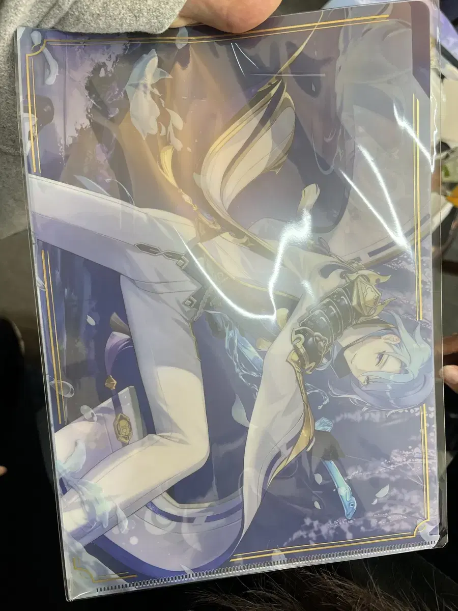 Genshin Impact Ayato L-shaped Clear File (Timmy Pigeon 4th Prize)