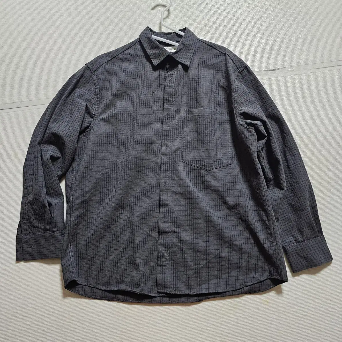 Zara Dark gray charcoal check shirt size M for sale!