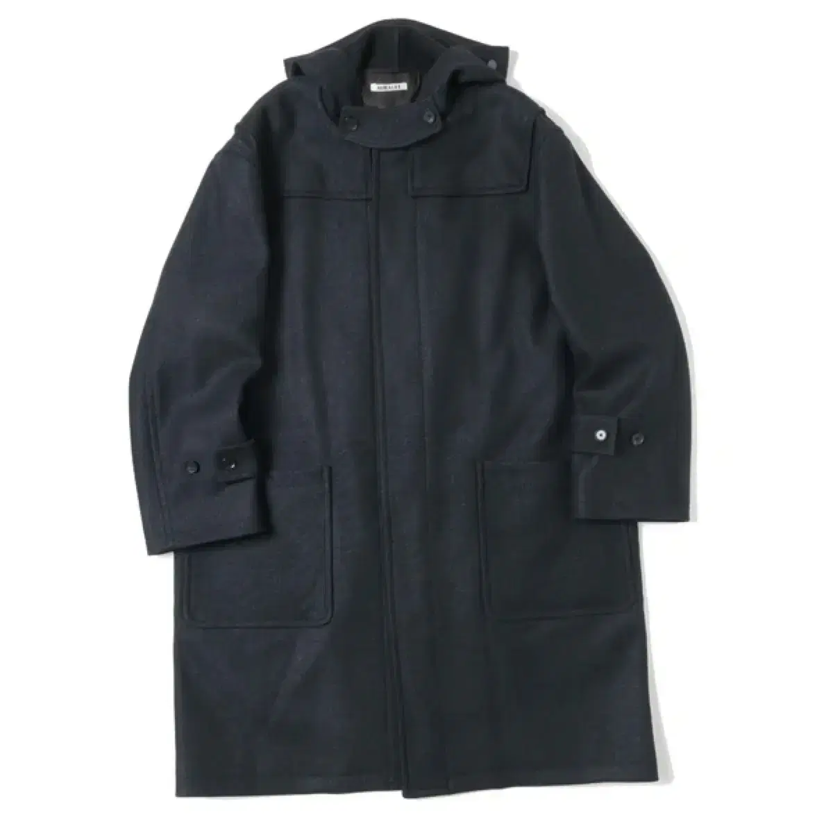 AURALEE  WOOL SILK MELTON DUFFLE COAT