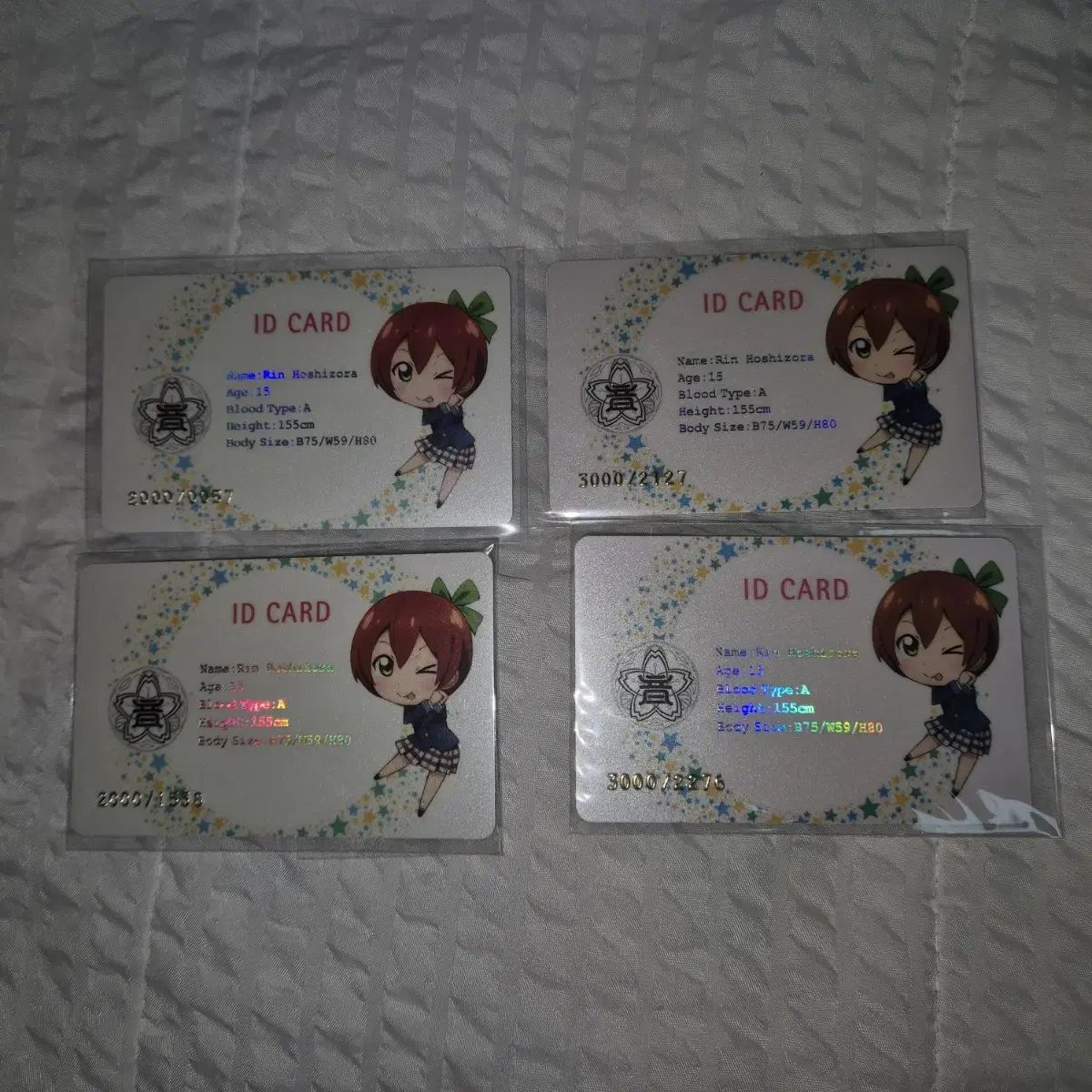 Love Live Muse Korea limited edition Student ID card blu-ray pre-order benefit Hoshi Zora Rin