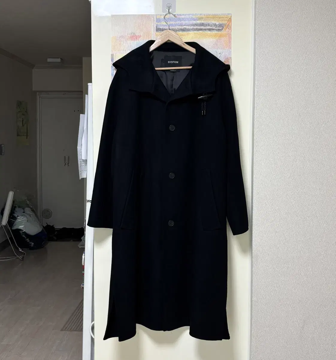 System Homme Hooded Long Coat 95