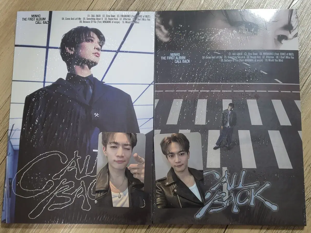 Shinee minho music korea unreleased photocard 2x, album 2x sealed in bulk