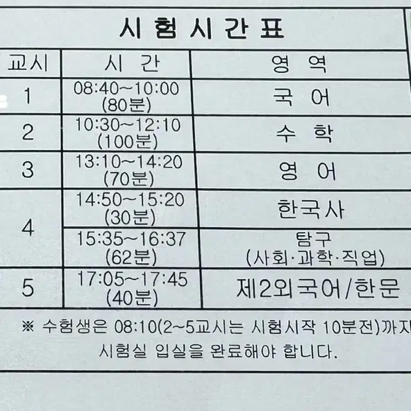 수능샤프 현장