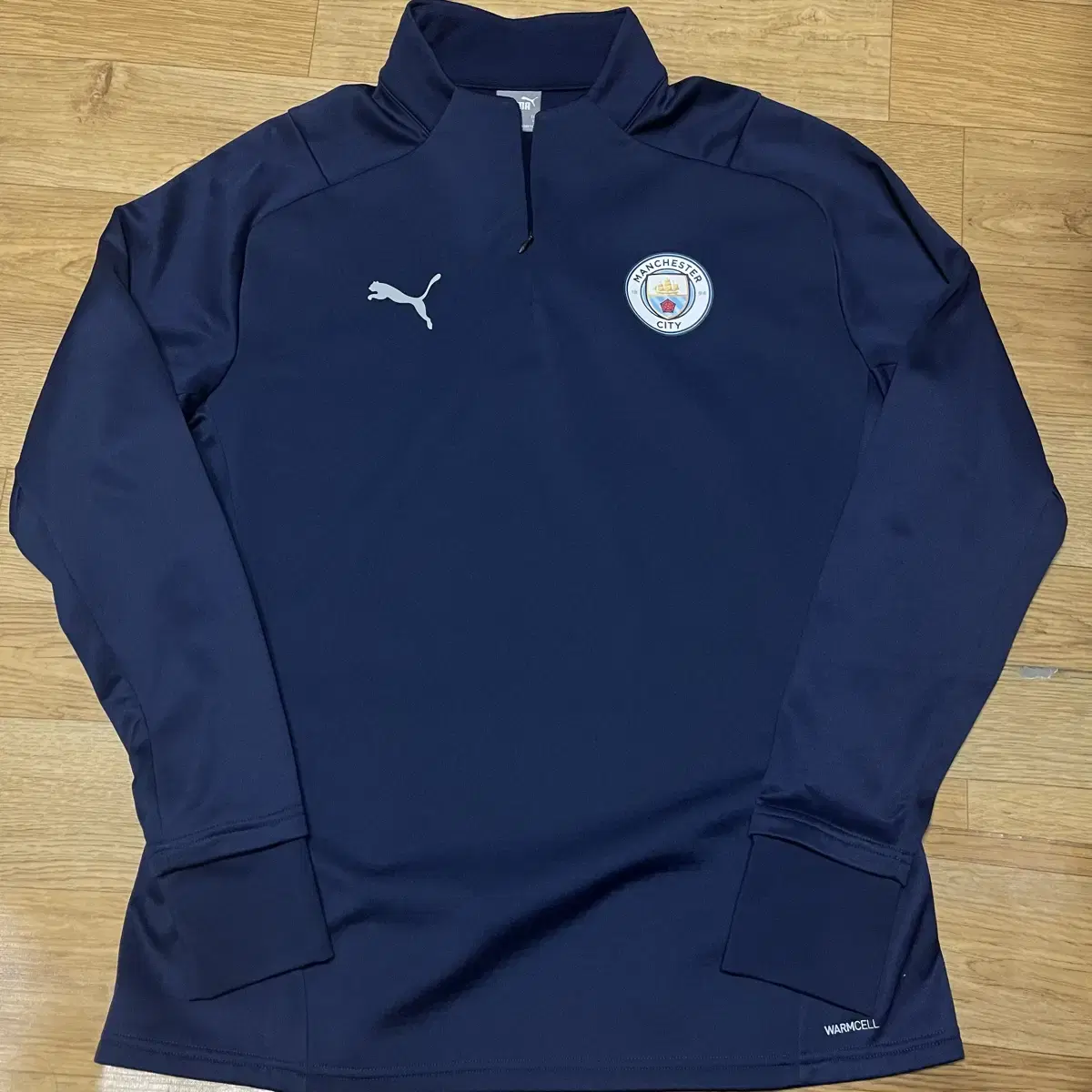 Man City Warm Up Half-Zip Top Size 105 (International L)