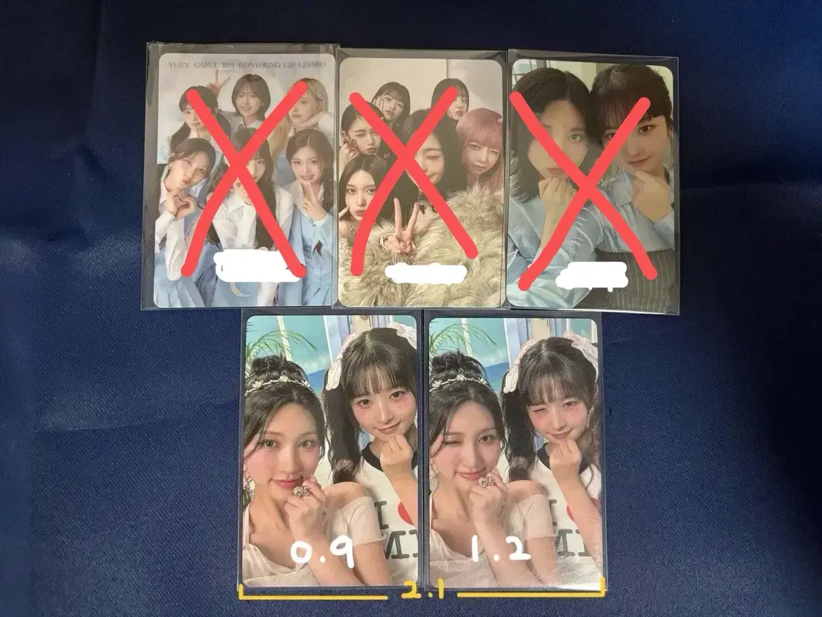 Ive been a group/unit photocard yujin gaeul ray wonyoung leeseo