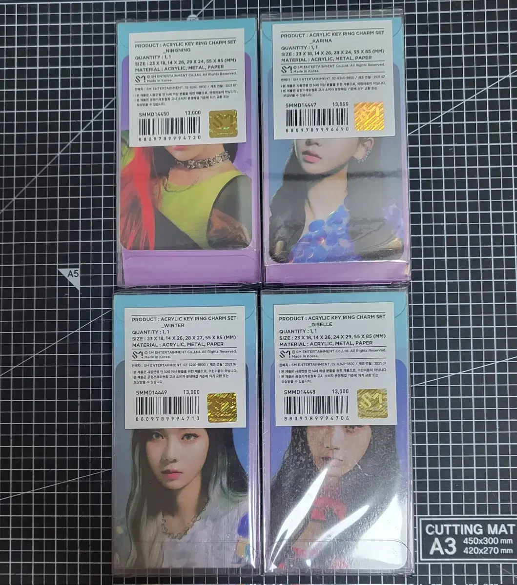 Aespa NextLevel Nele keyring photocard unsealed/ karina giselle winter ningning