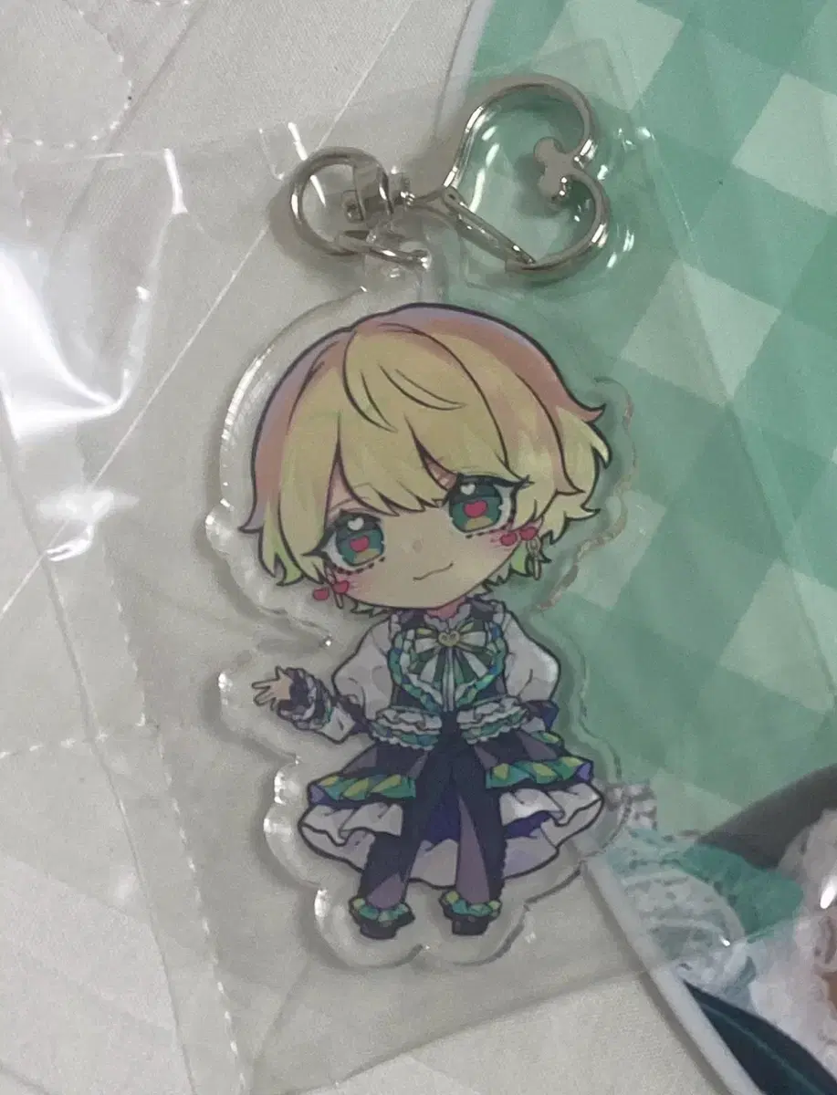 Rabushiku Ryo SD Acrylic Keyring Half-Cone