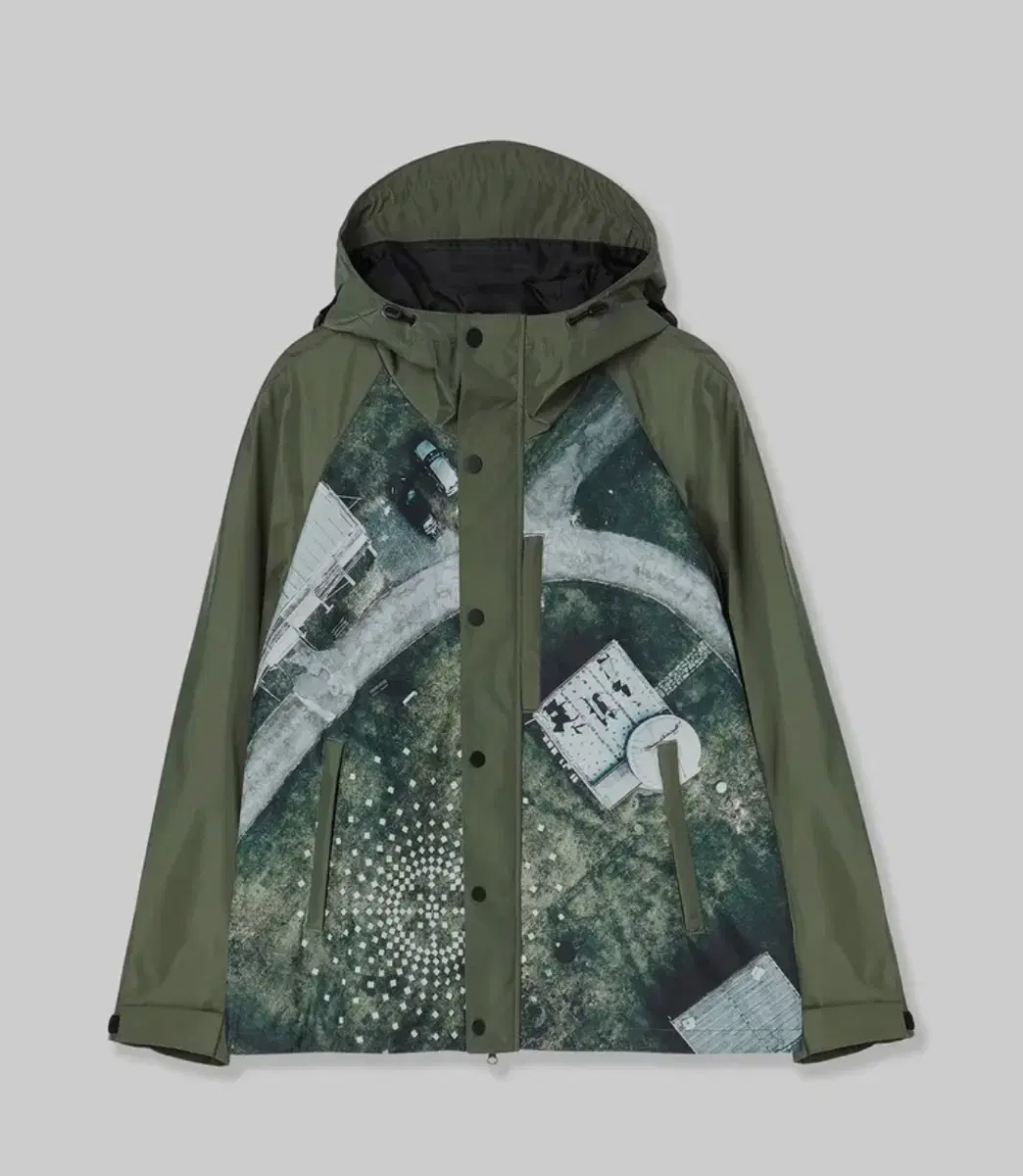 Afterpray Printed Shell Parka Khaki