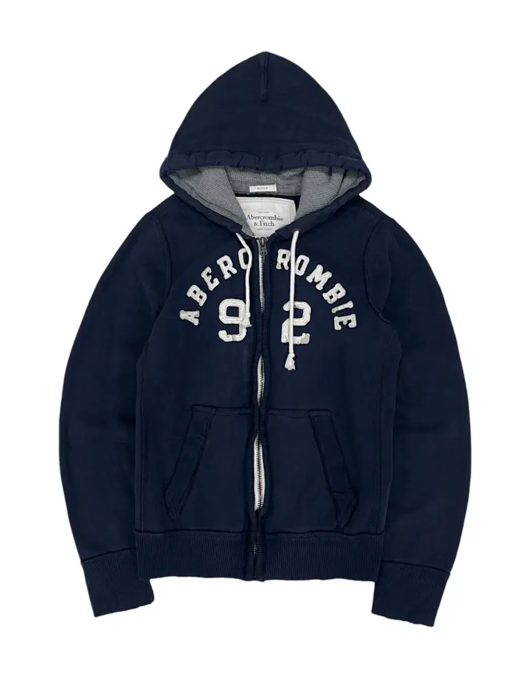 Abercrombie & Fitch Hooded Zip-up Navy