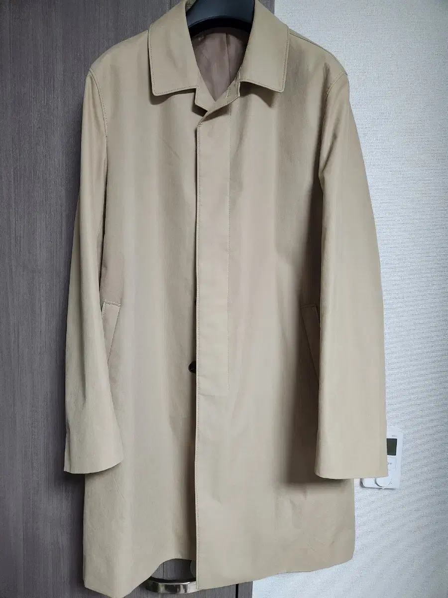 Size L) Concept One Cotton Poly Nylon Trench Coat Maccoat