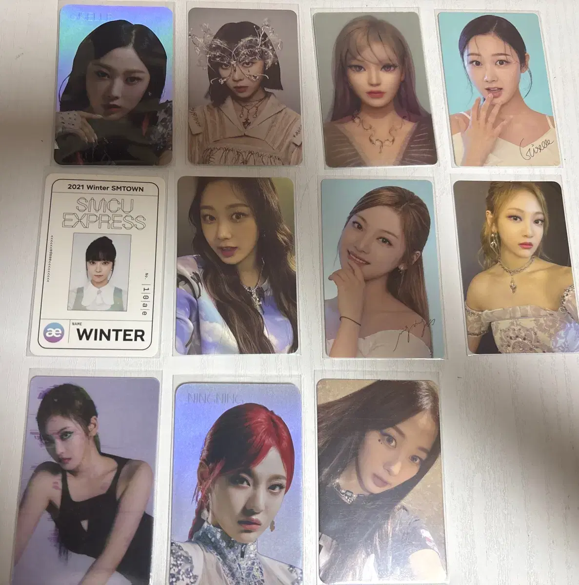 Aespa photocard bulk for sale! karina giselle winter Ningning