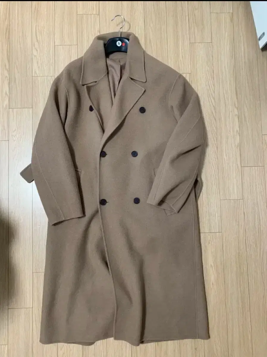 [95] Eight Seconds Handmade Cashmere Robe Double Coat Beige