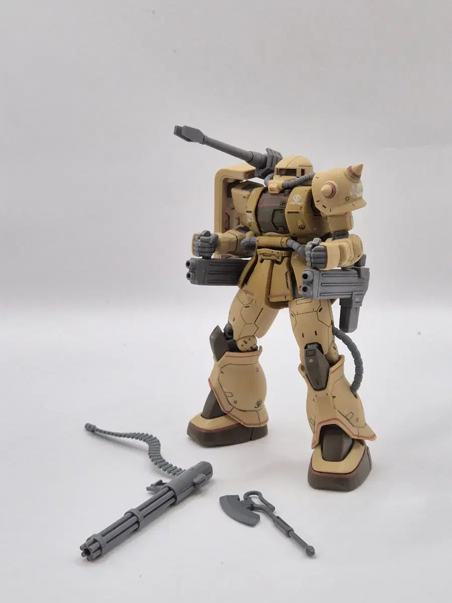 Matte Finish Vahn HG Zaku Half Cannon (Diorijin) Gundam