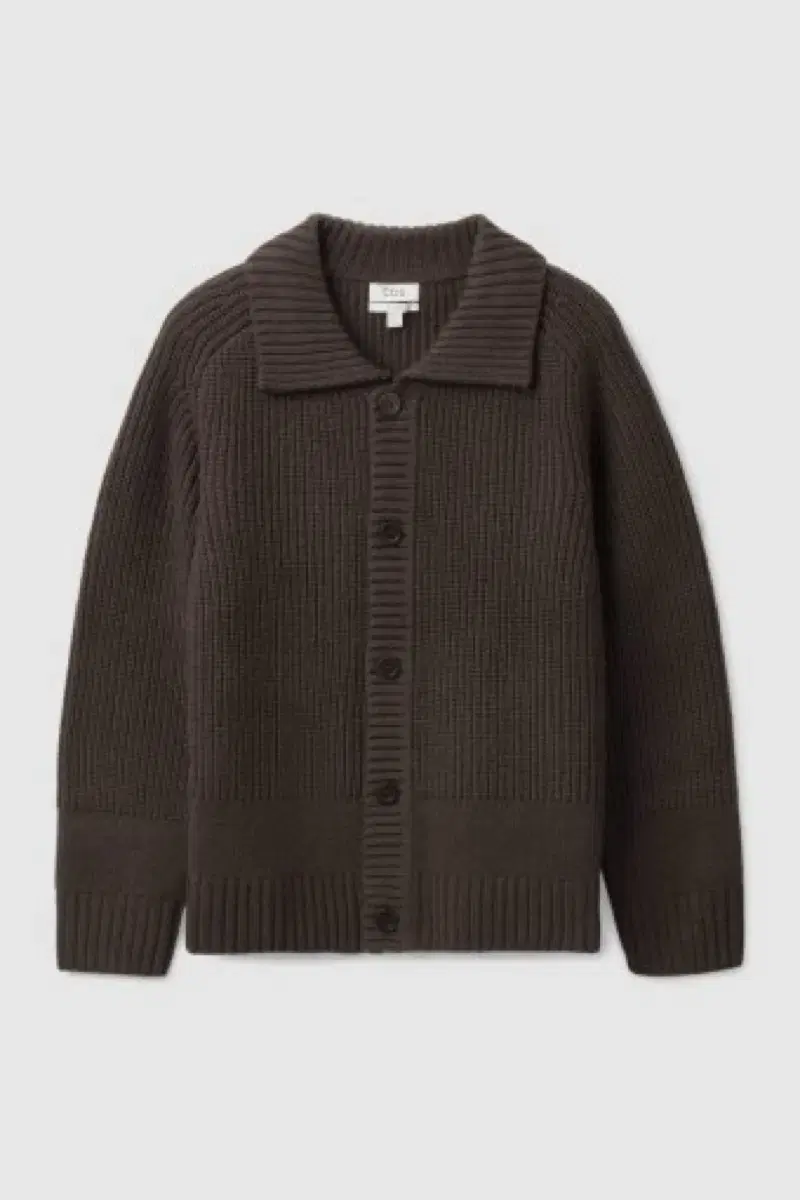 Cos Ribbed knit wool cardigan