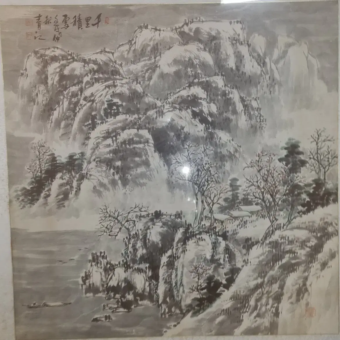 청강 최용정/진품/그림/산수화/금상작가/동양화