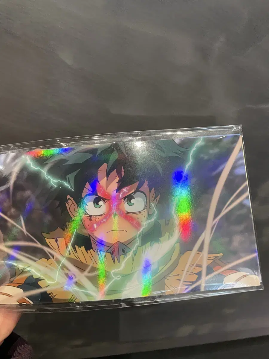 My Hero Academia Theatrical Premiere hologram postcard