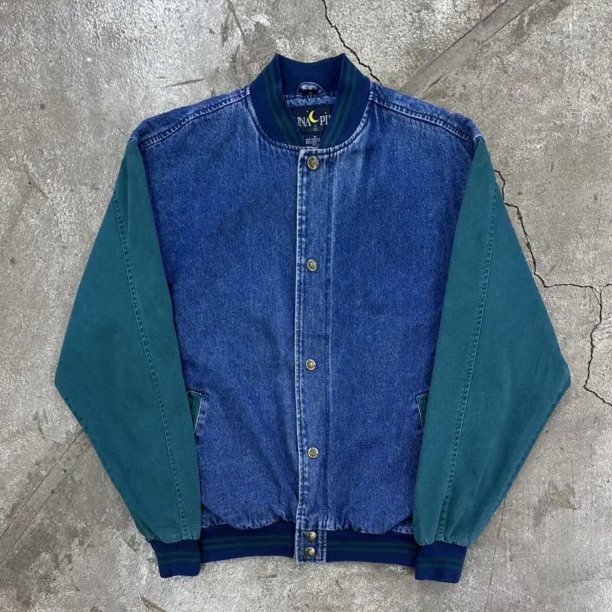 LUNA Denim Baseball Jacket M