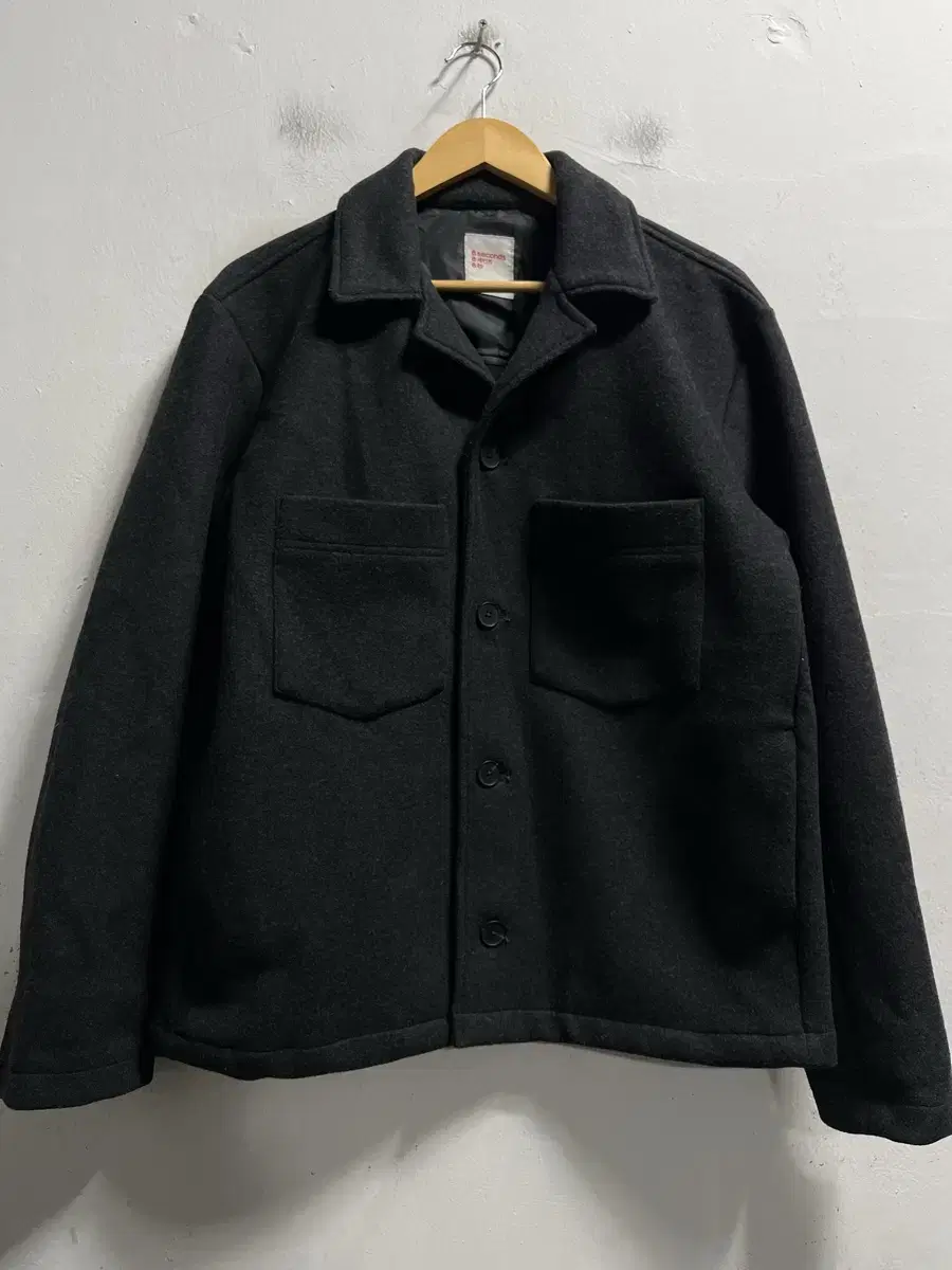 100-105 SPAO Single Loose Fit Wool Jacket Genuine