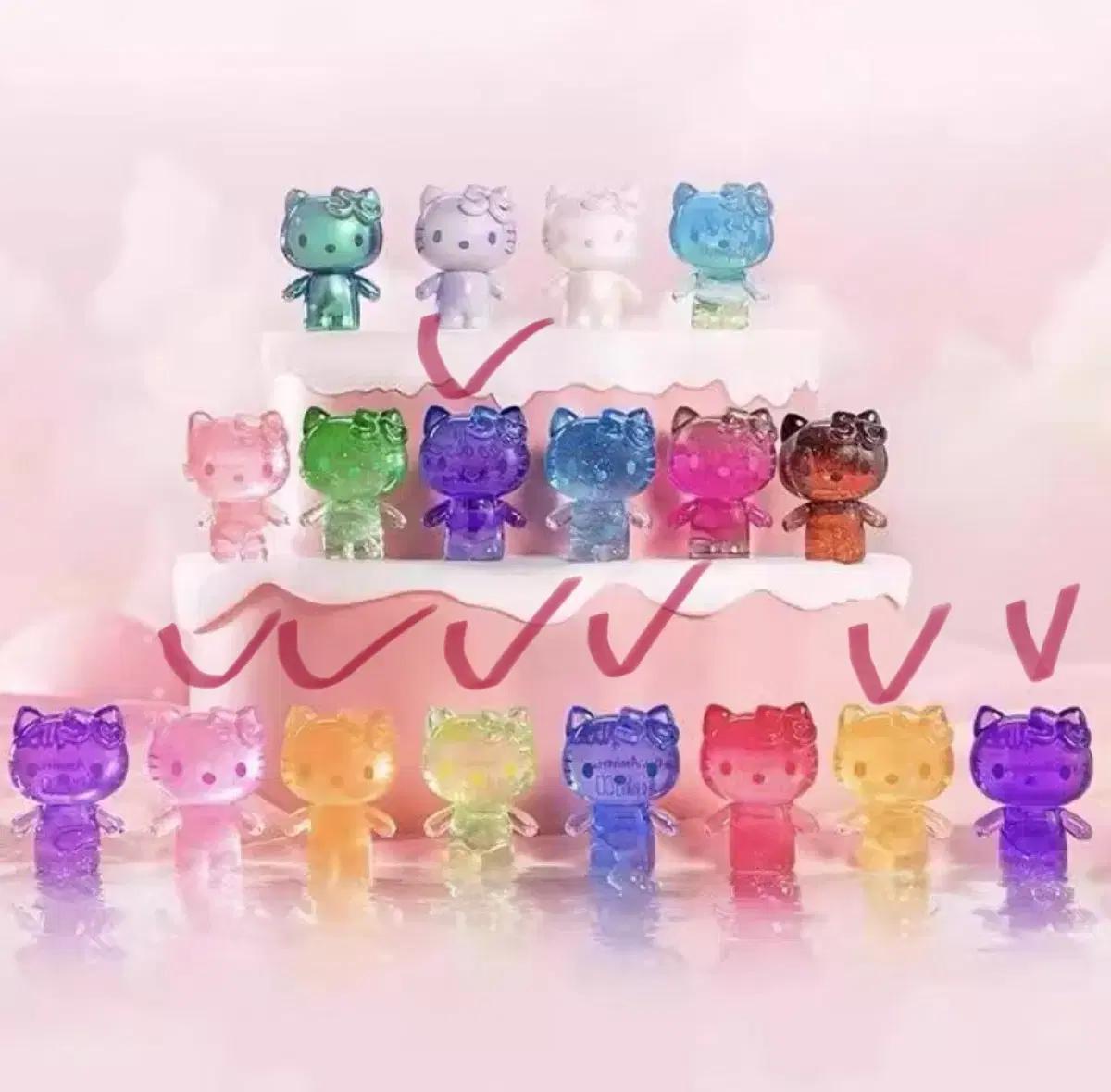 Hello Kitty 50th Anniversary Mini Figures