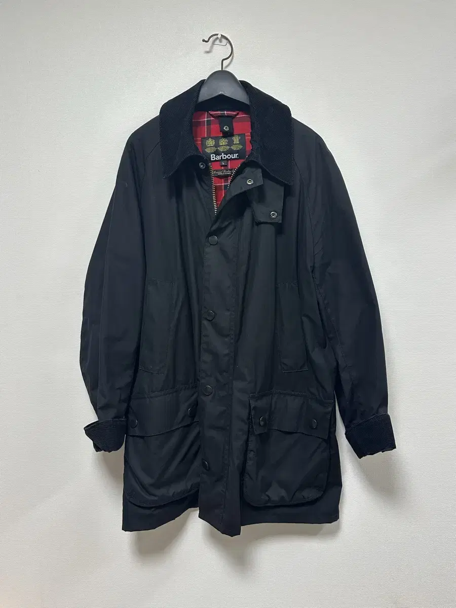 Barbour Ashby Wax Jacket Red Lined L