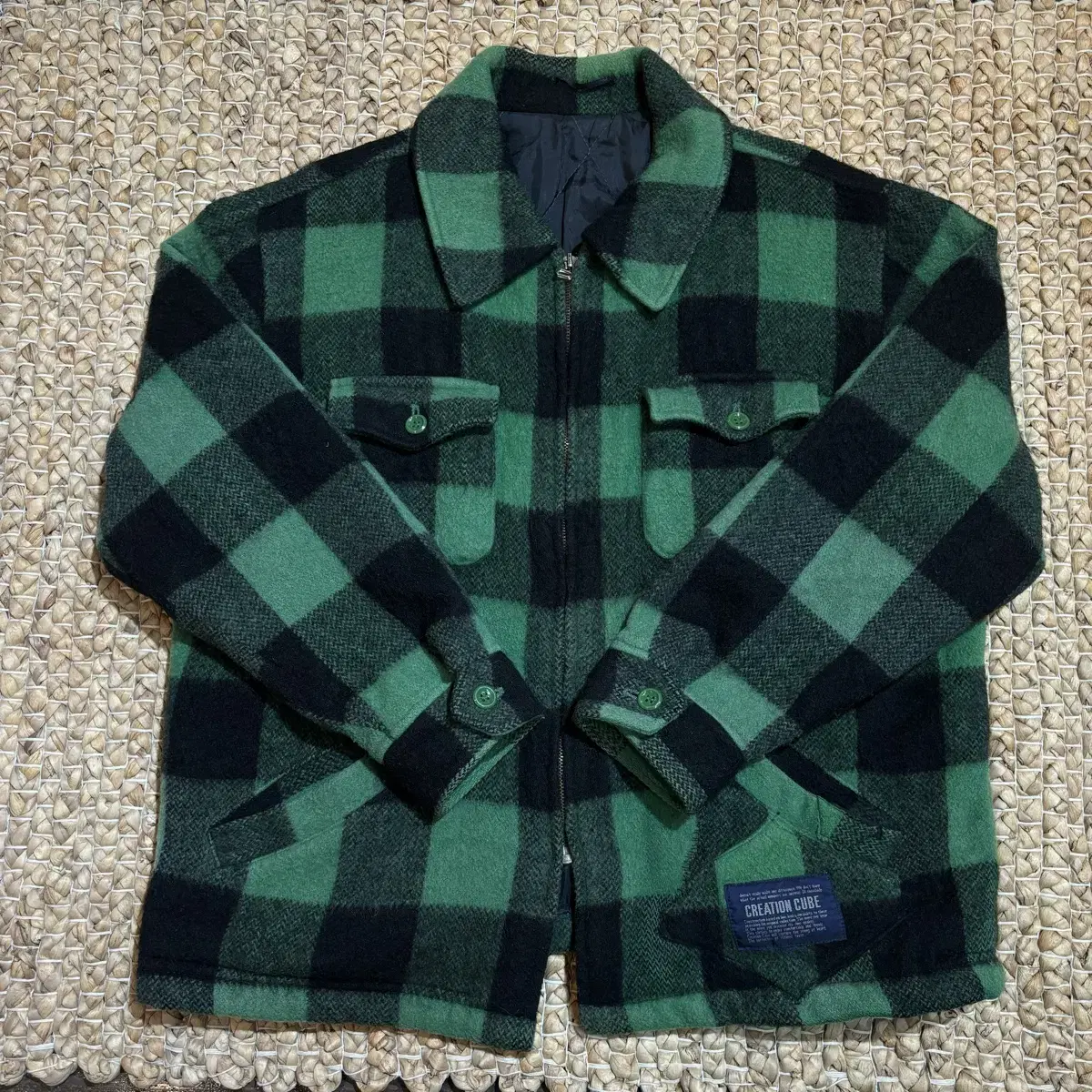 Flannel Check Shirt Jacket (He4414)