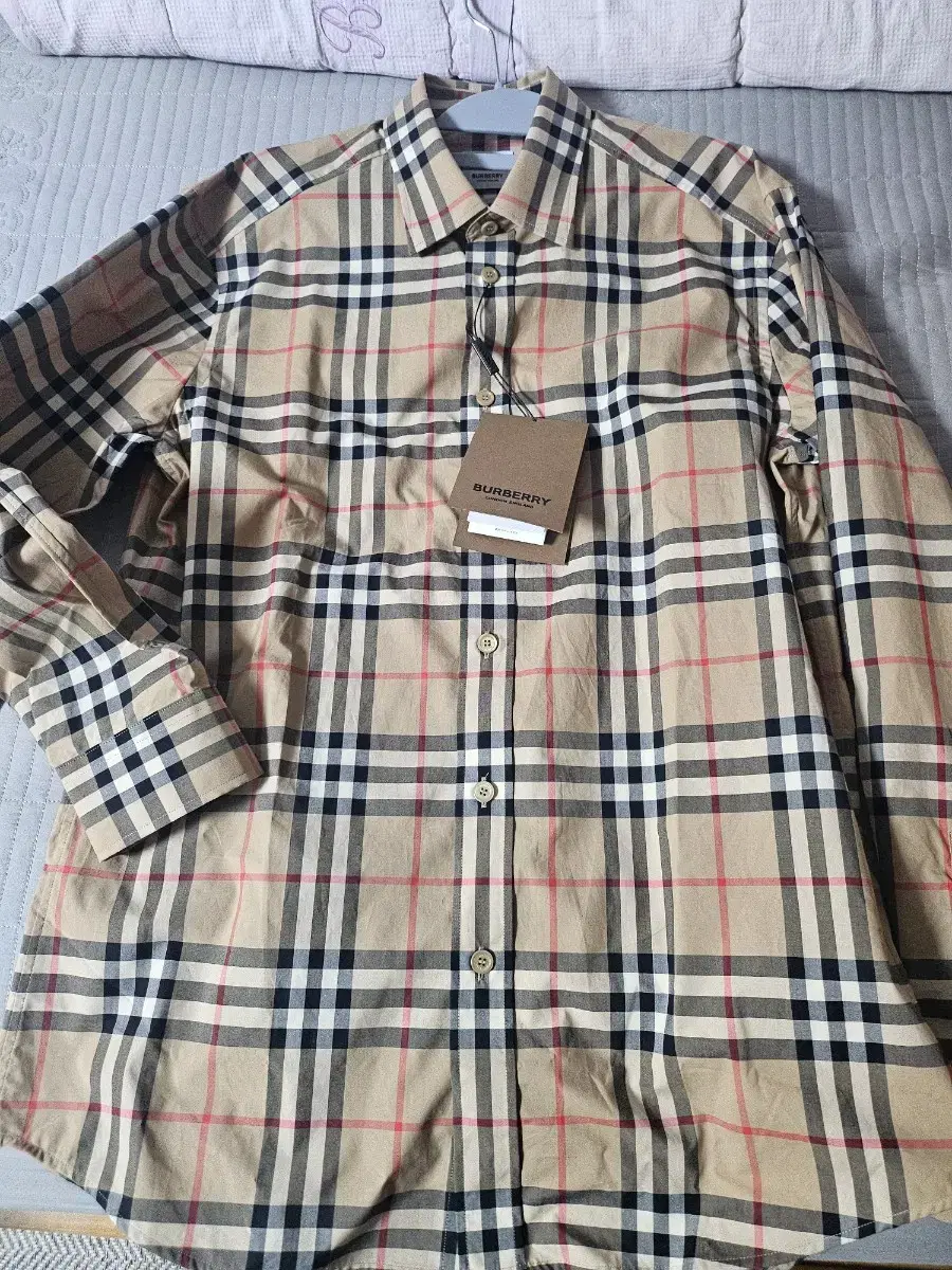 Burberry Classic Vintage Check Cotton Poplin Beige