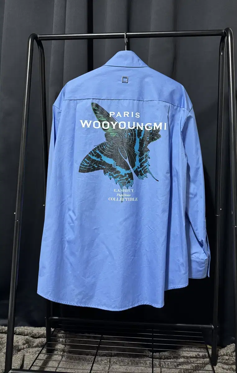 Wooyoung Mi Woo 23SS Butterfly bloo Shirt 46 (new)