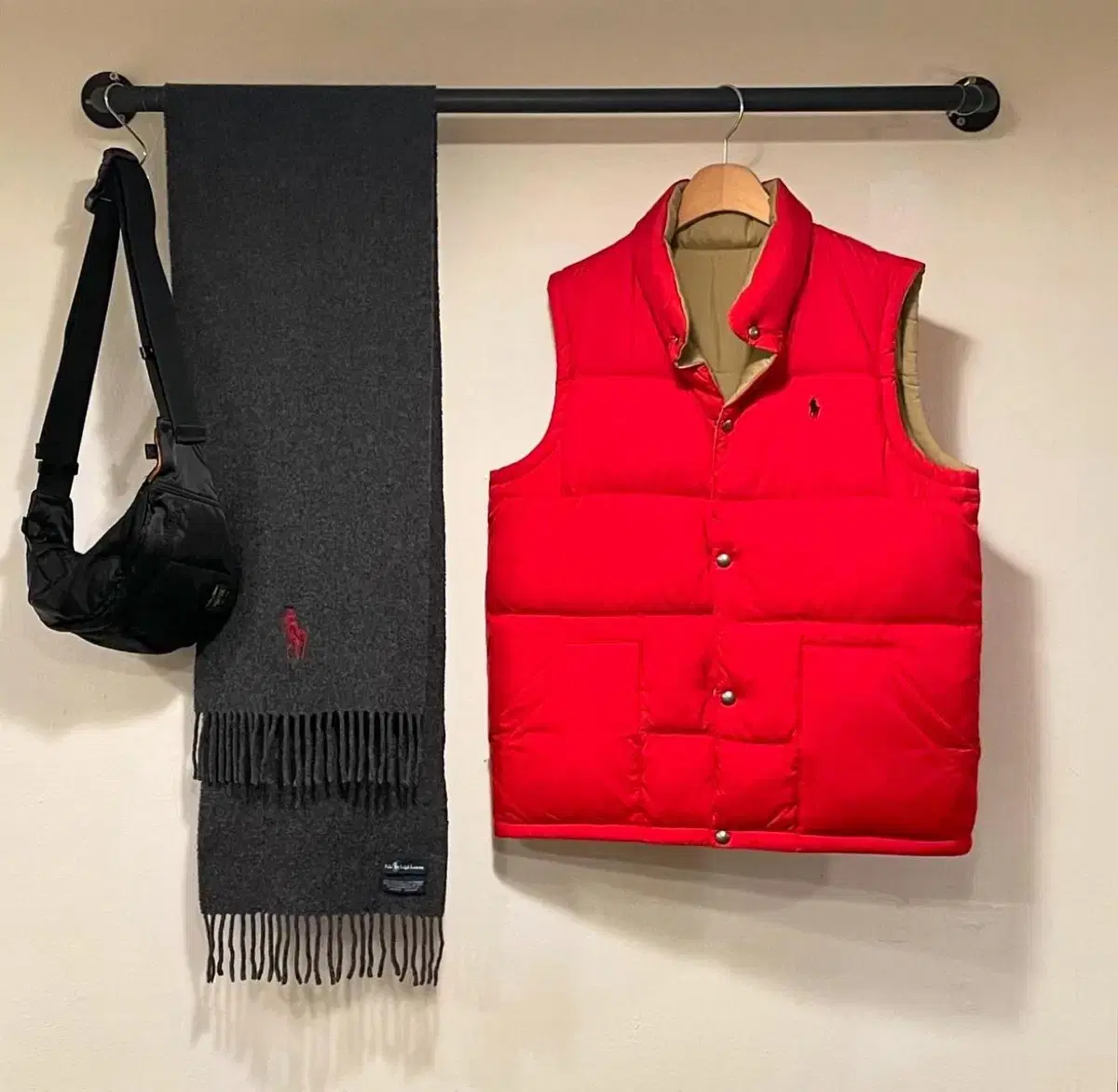 L) Polo Ralph Lauren Ralph Lauren Reversible Down Vest