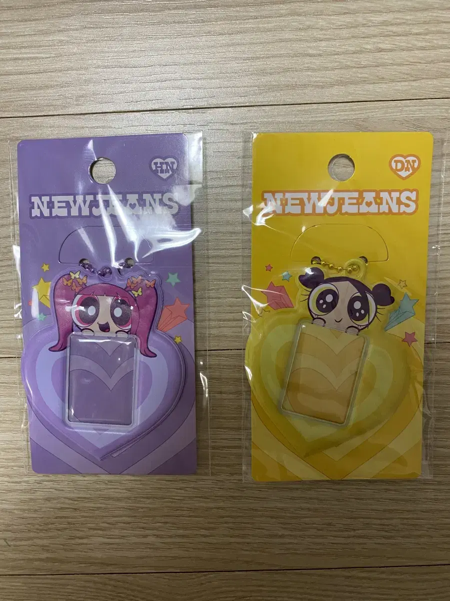 (Unsealed) Powerpuff Girls Photocard Holder Keyring Hanni, Danielle