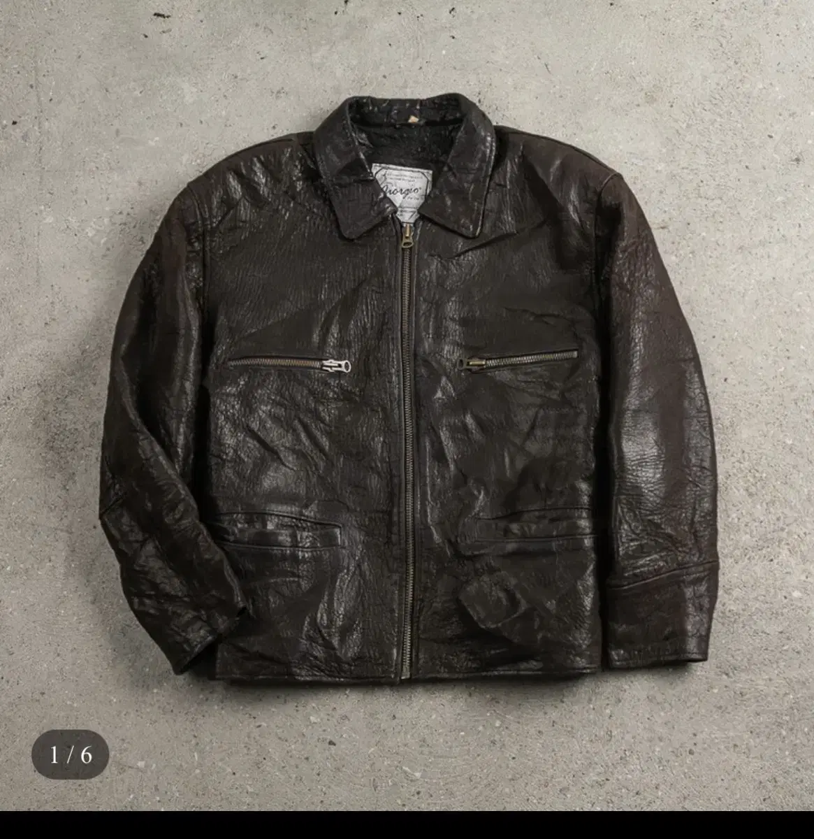 VintageSingleLeatherJacket