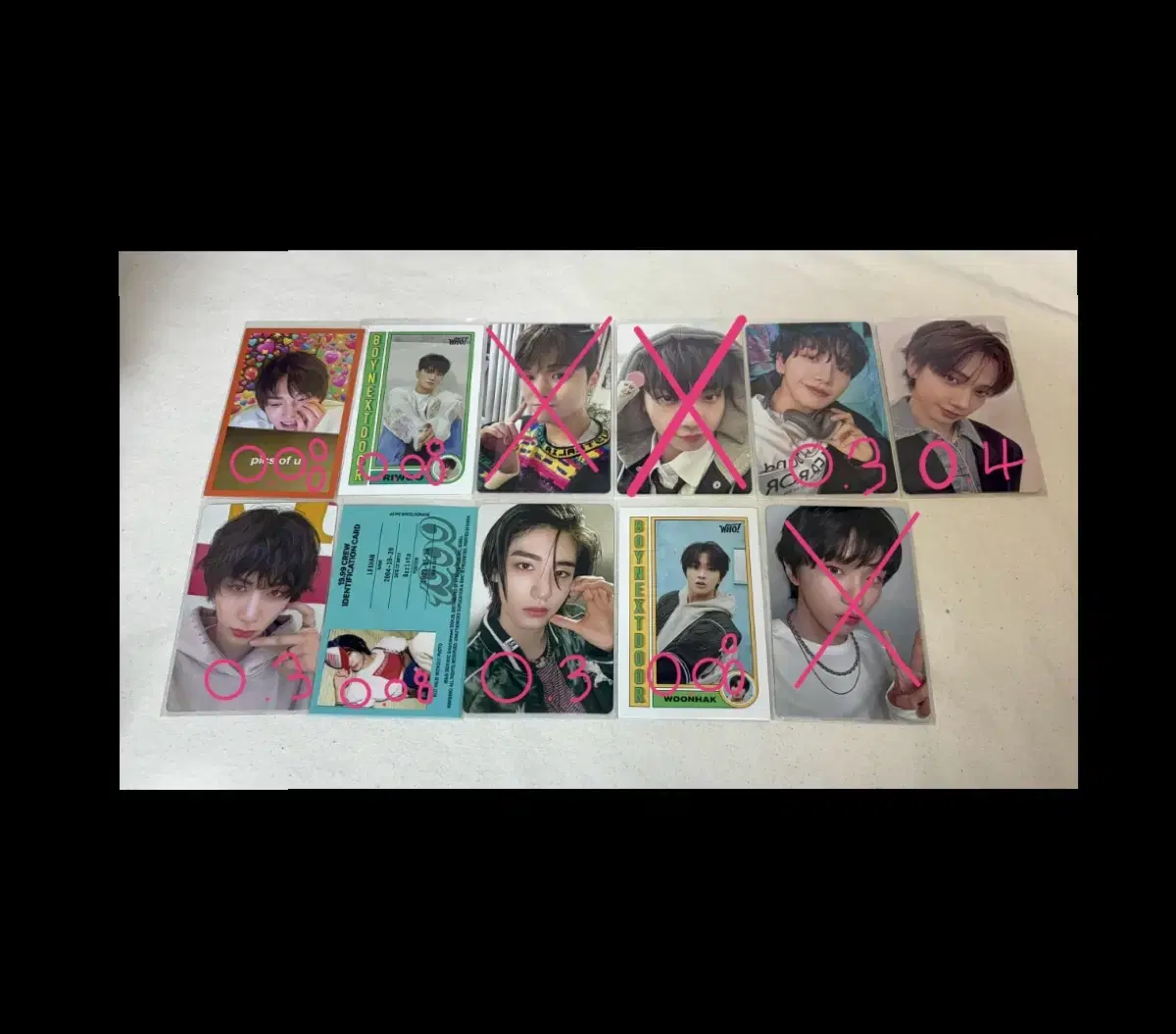 boynextdoor photocard postcard Necut sells/sungho liu jaehyun taesan eunhak