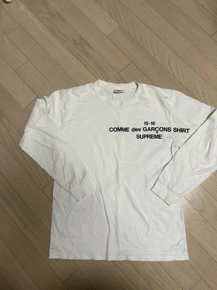 CDG Supreme 15 Long Sleeve Long Sleeve Logo Tee