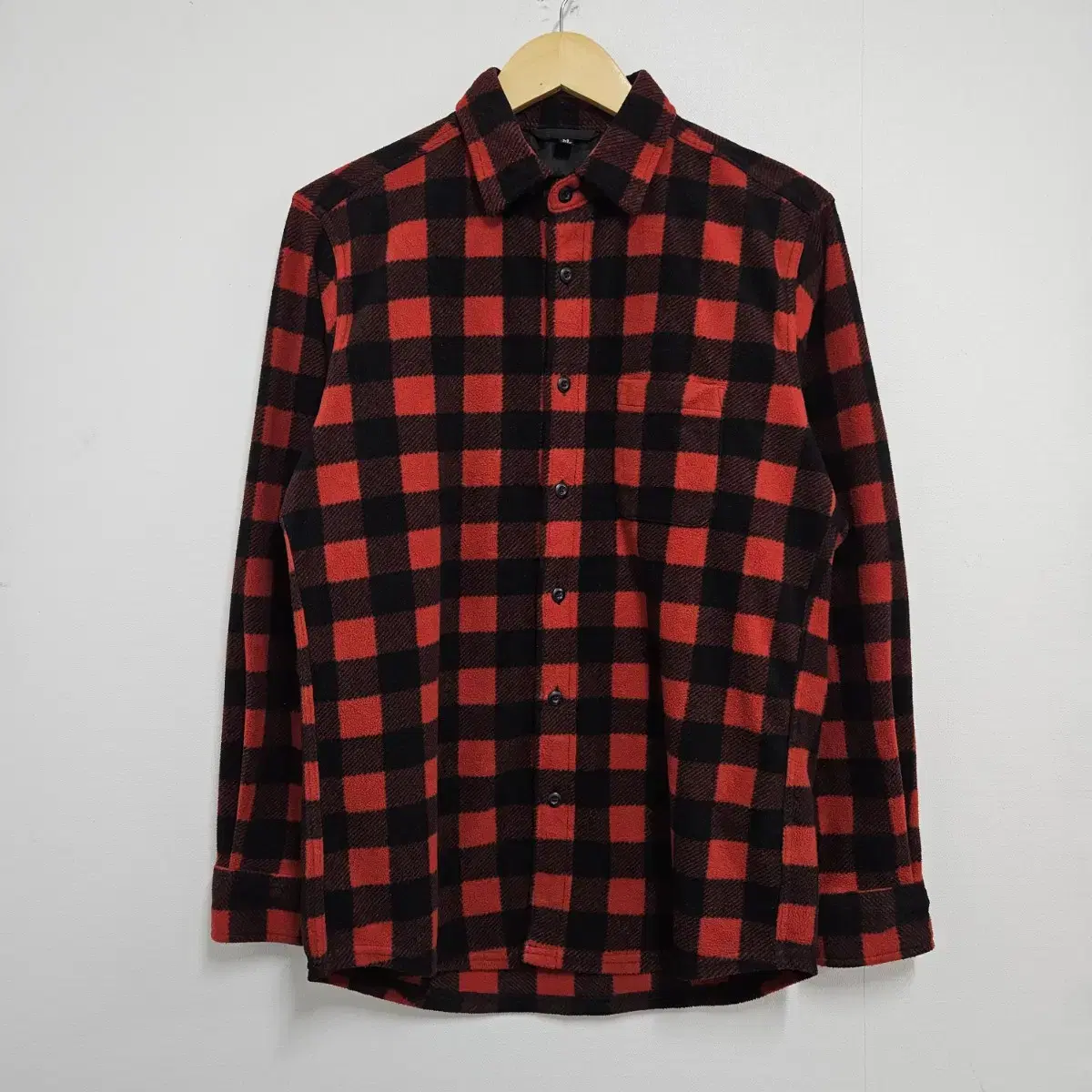 Uniqlo checked fleece shirt M 95-100