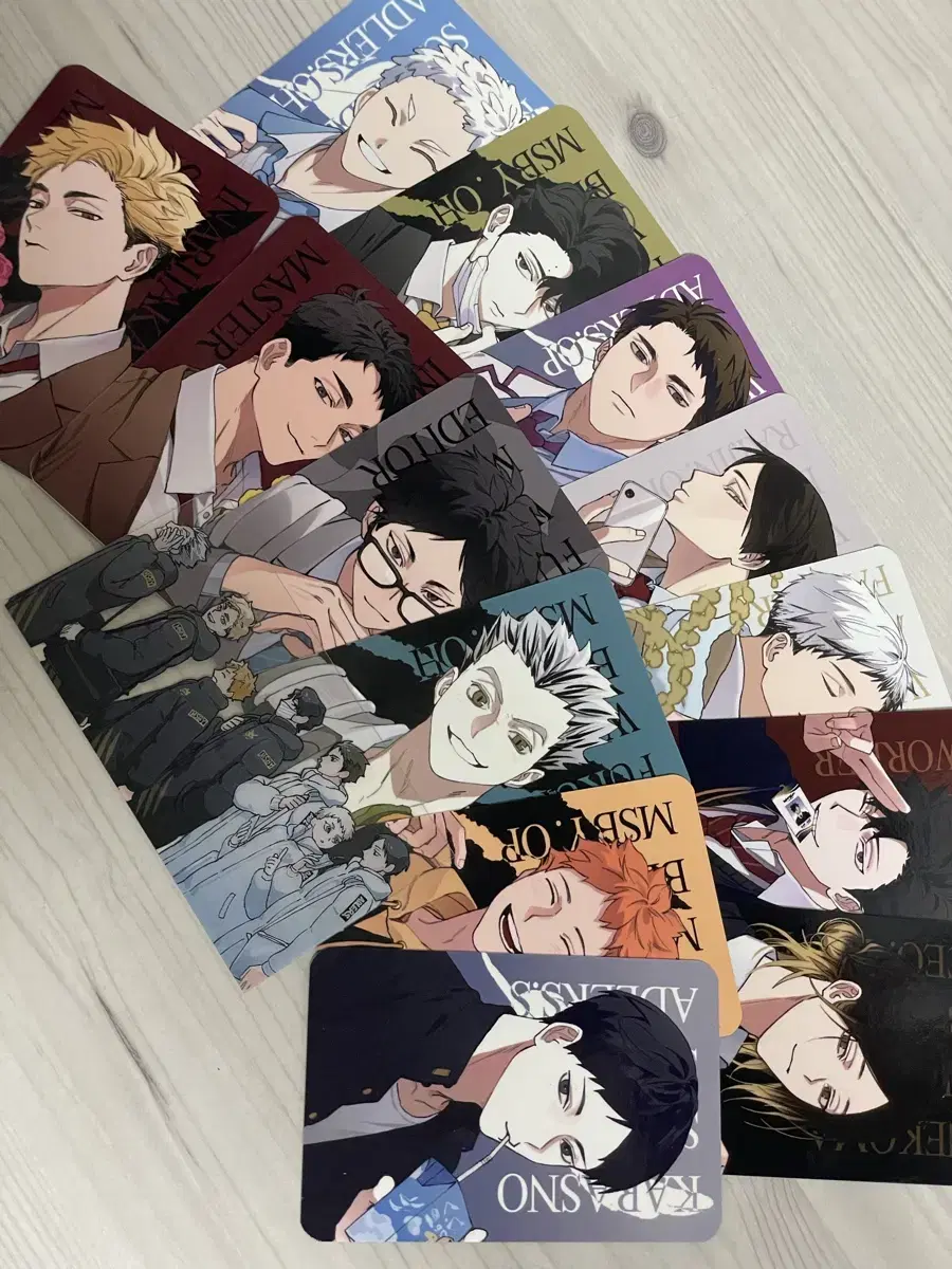 Haikyuu photocard unofficial goods Double-sided photocard Inarizaki hinata Kageyama