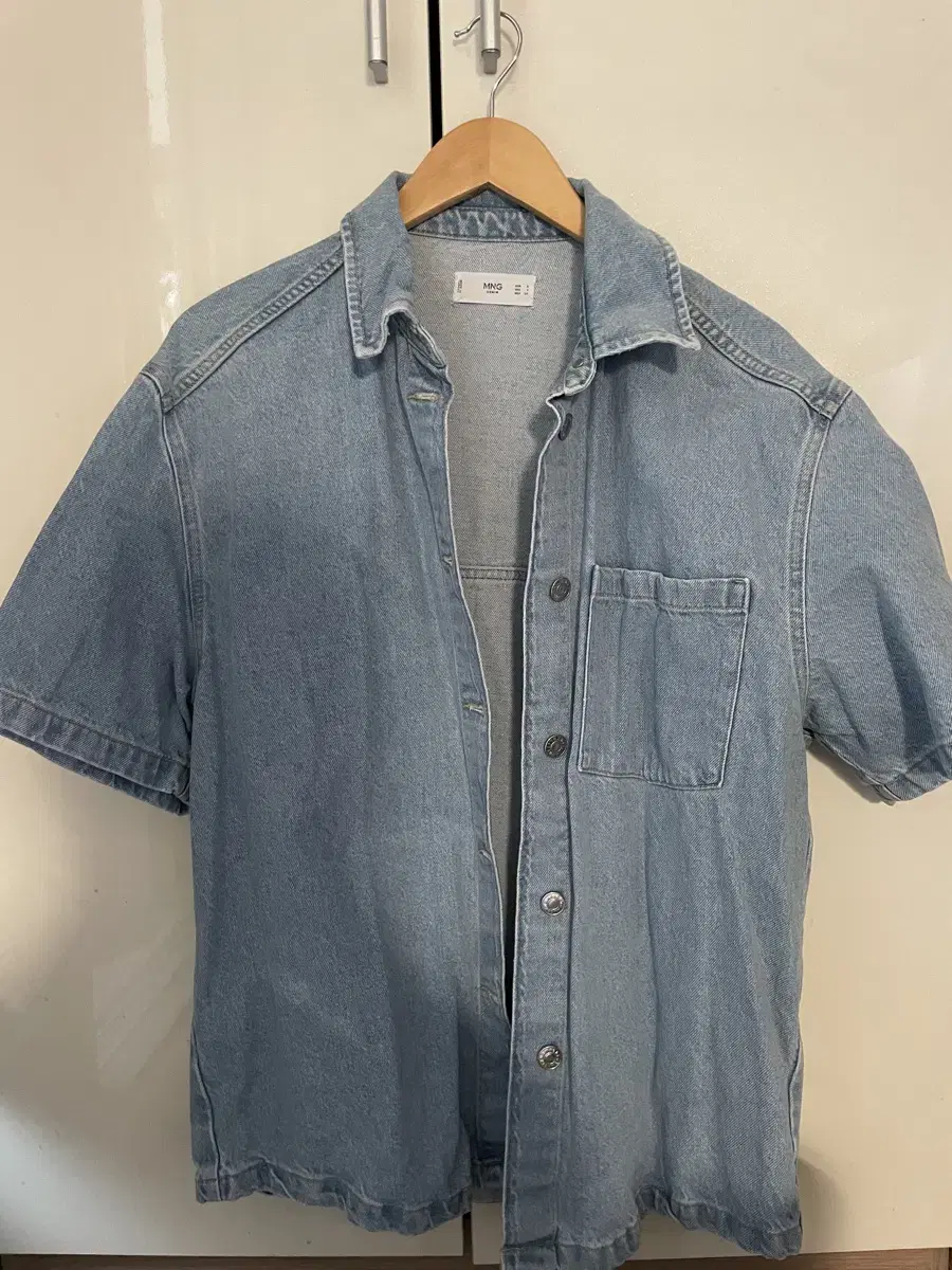 Denim short sleeve jacket JK - unisex